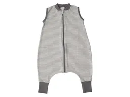 Lilano Lilano Baby und Kinder Schlafanzug Wolle Seide grau-geringelt Gr.86/92 – Produktbild 1 von 1