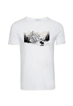 GreenBomb GREENBOMB Nature Moose Mountain Guide - Sportliches T-Shirt aus Bio-Baumwolle / hochwertiger Print / GOTS / Fair & Vegan – Produktbild 1 von 1