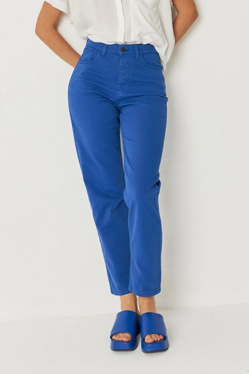 SKFK SKFK Damen vegan Hose Ania Blau, Dunkelblau, – Produktbild 2 von 2