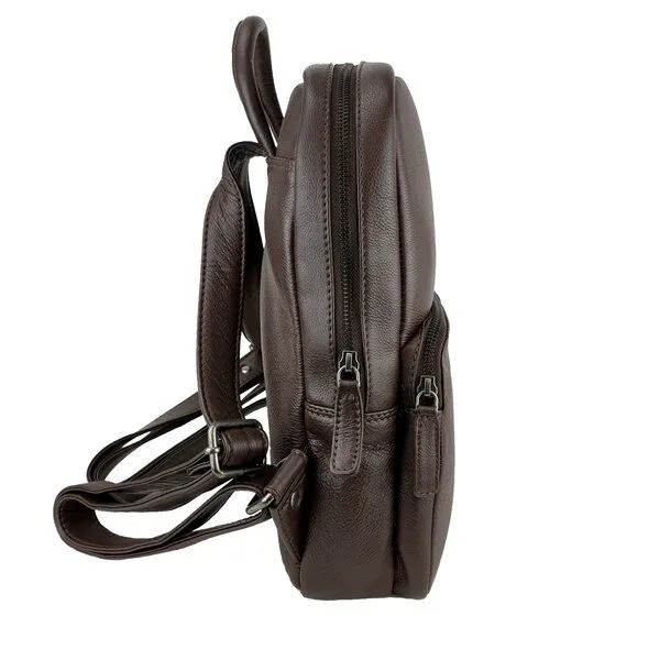 manbefair manbefair City Rucksack Louisa Eco-Leder, Braun, – Produktbild 4 von 4