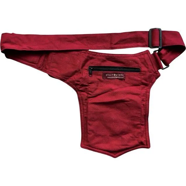 short'n'pietz short'n'pietz handgenähte Gürteltasche mit verstellbarem Gürtel, Pink, – Produktbild 2 von 4