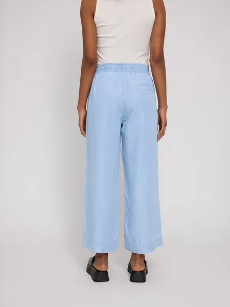 Mazine Mazine Hose Wide Leg Elastic, Light blue wash, – Produktbild 3 von 4