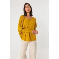 SKFK SKFK Damen vegan T-Shirt Zur-8 Gelb – Produktbild 1 von 1