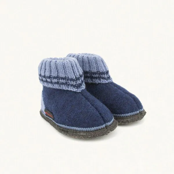Kitz-Pichler Kitz-Pichler Walkpantoffel Oetz Kinder, Dunkel-blau, – Produktbild 1 von 4