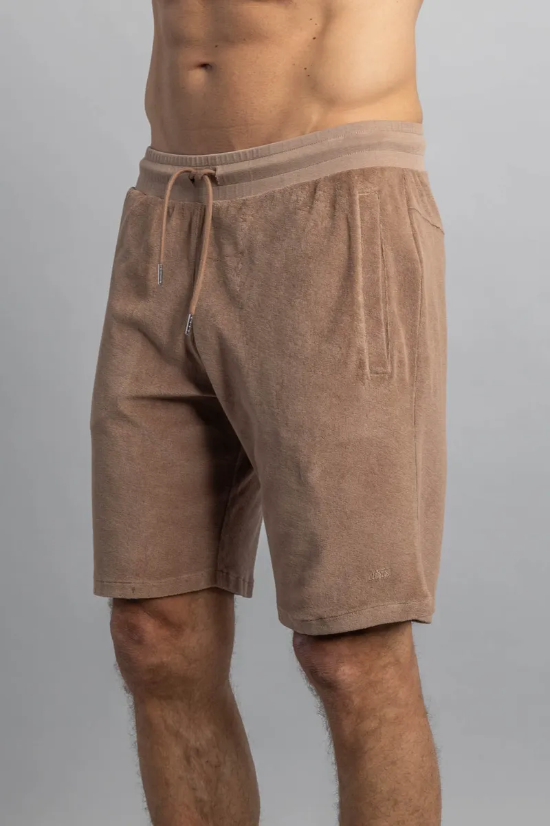 DIRTS DIRTS Herren vegan Shorts Terry Chocolate Malt, Braun, – Produktbild 2 von 2