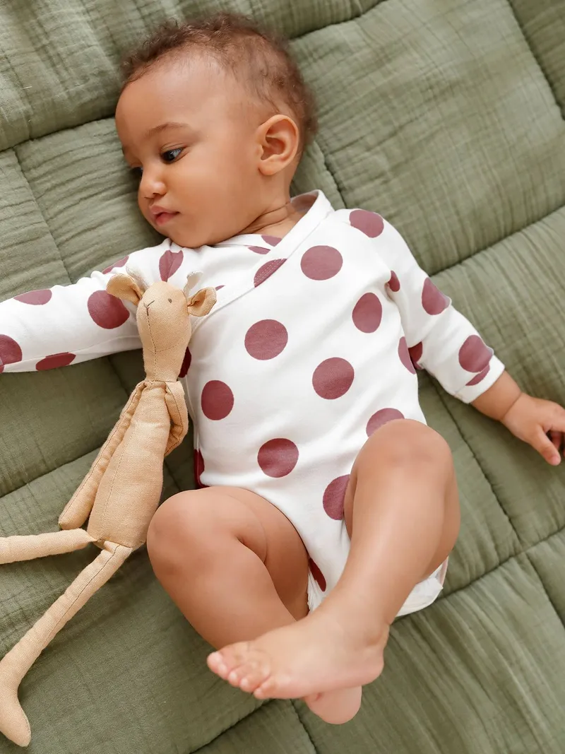 Vertbaudet 5er-Pack Baby Wickelbodys, Pudrig rosa, – Produktbild 2 von 4