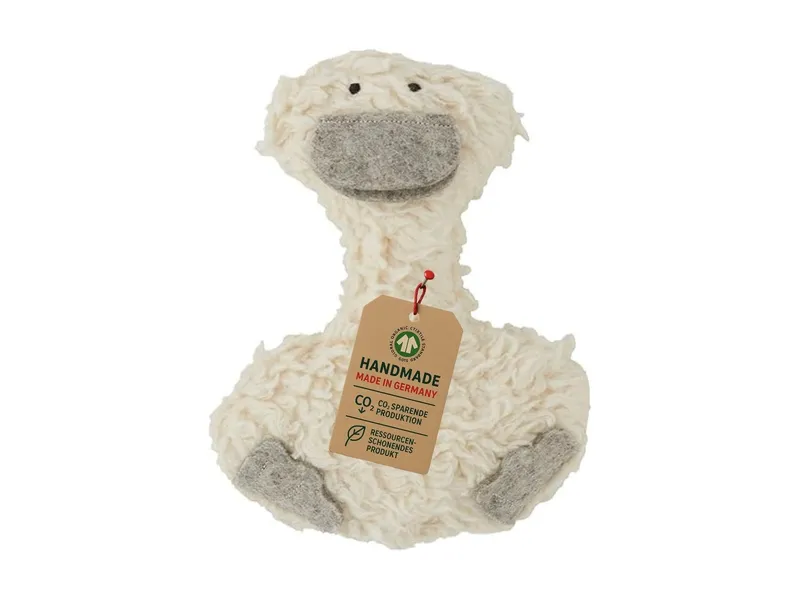 Efie Efie Comic Ente mit Rassel ca. 10 x 15 cm, Grau, – Produktbild 1 von 2