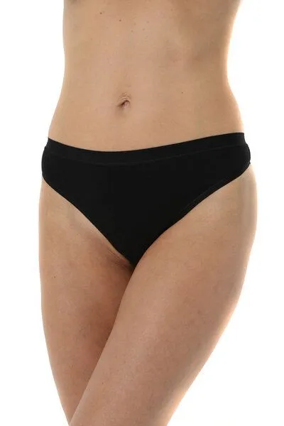 Bruno Barella Bruno Barella Damen Strings aus Micromodal in Schwarz – Produktbild 1 von 2