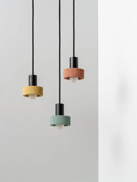 GANTlights Hängelampe plissiert GANTlights S5, Koralle, – Produktbild 4 von 4