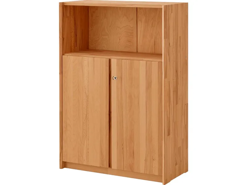 TPT Regalschrank "buxing 3.0." mit 2 kurzen Türen, B 80 x T 36 x H 114 cm, Kernbuche – Produktbild 1 von 1