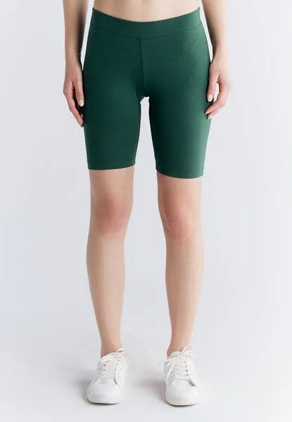 Leela Cotton Leela Cotton Damen Radlerhose Bio-Baumwolle 1417, Tannennadel, – Produktbild 2 von 4