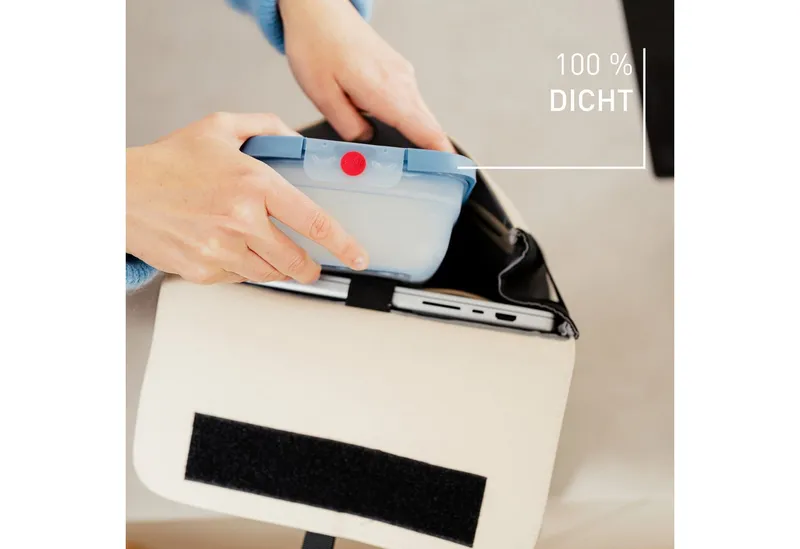 EMSA EMSA 3er-Set Frischhaltedosen aus Kunststoff "oneClick" 0,5l, 1,2l, 2,3 l, Blau, – Produktbild 4 von 6