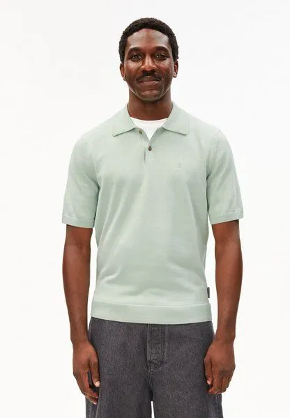 ARMEDANGELS ARMEDANGELS KNIT POLO Herren Strick-Polo aus 100% Bio-Baumwolle, Foam, – Produktbild 1 von 4