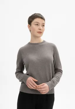 MELA MELA Damen vegan Strickpullover Dhana Bär Melange – Produktbild 1 von 1