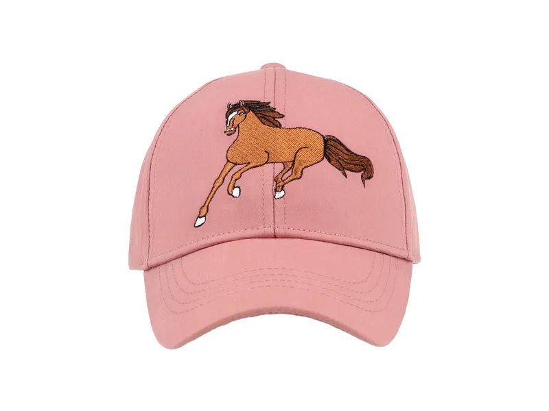 Maximo KIDS GIRL-Cap Pferd, ash rose Gr. 53/55 – Produktbild 1 von 2