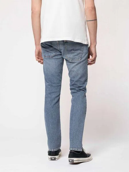 Nudie Jeans Nudie Jeans Slim Fit Jeans - Grim Tim, Grau (broken faded), – Produktbild 5 von 6