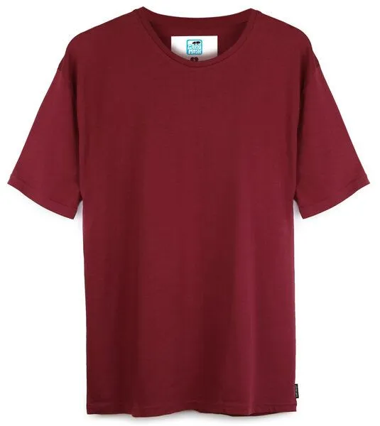 Gary Mash GARY MASH Basic Herrenshirt aus TENCEL Modal Mix, Bordeaux, – Produktbild 3 von 4