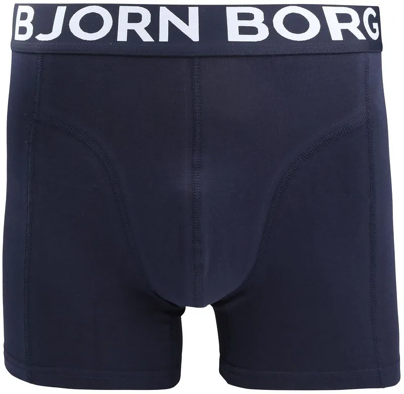 Bjorn Borg Bjorn Borg Björn Borg Boxershorts 3er-Pack Blau, Dunkelblau, – Produktbild 5 von 5