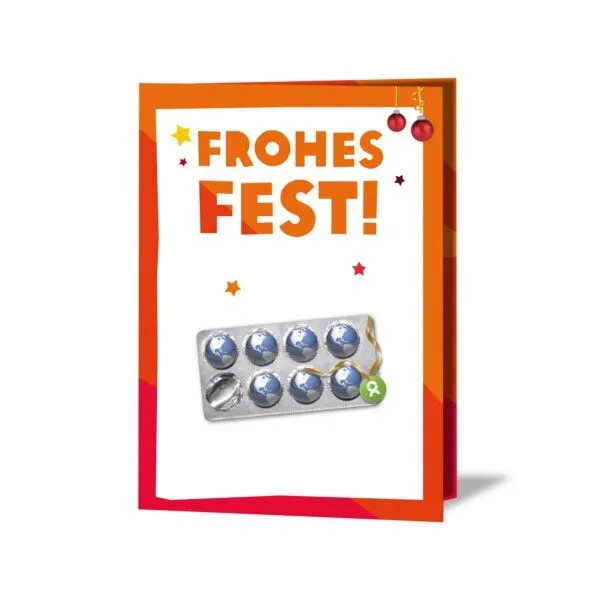 OxfamUnverpackt OxfamUnverpackt Spenden-Geschenk "Medikamente" (Weihnachtskarte mit Magnet) – Produktbild 2 von 2