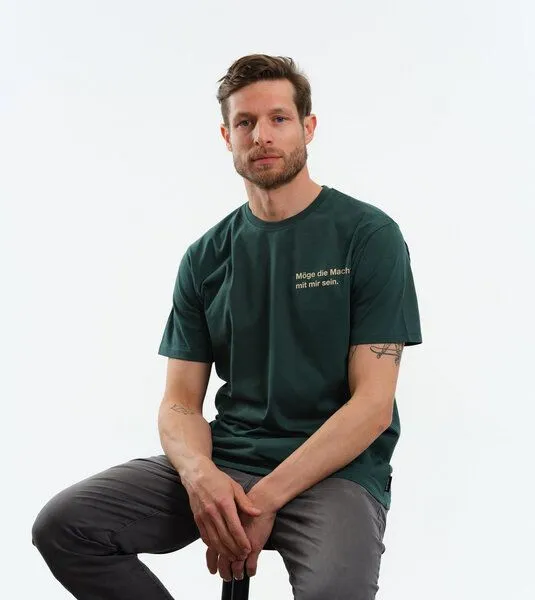 Gary Mash GARY MASH Shirt Möge die Macht mit mir sein. aus Biobaumwolle, Grün, – Produktbild 3 von 4