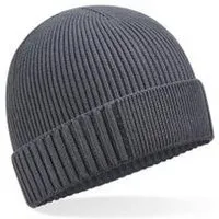 Beechfield Beechfield Damen / Herren Patch-Mütze aus Bio-Baumwolle, Graphite grey, – Produktbild 1 von 1