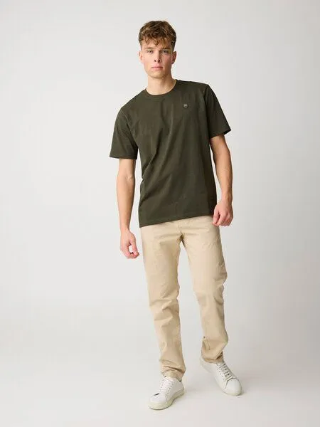 KnowledgeCotton Apparel KnowledgeCotton Apparel Chino-Twill-Hosen CHUCK aus Bio-Baumwolle - ROC/GOTS/Vegan, Natur (light-feather-gray), – Produktbild 2 von 3