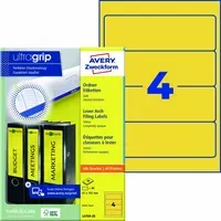 Avery Zweckform 80 Rückenschilder für Rücken 70-80 mm, 192 x 61 mm gelb – Produktbild 3 von 3