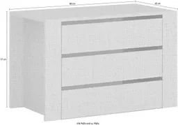 OTTO home Schubladeneinsatz Onyx, für die Fachbreite 88cm (FSC®-zertifizierter Holzwerkstoff), 3 Schubladen mit Soft Close Funktion – Produktbild 1 von 1