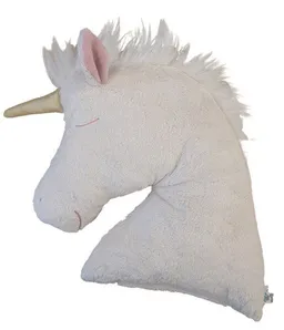 Pat und Patty Pat und Patty Bio / Öko Kopfkissen Einhornkopf "Rose",100% Baumwolle kbA/GOTS – Produktbild 1 von 1