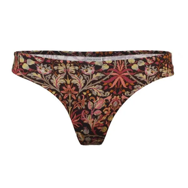 Frija Omina Frija Omina Bio-String Pur gemustert, Mandala (schwarz), – Produktbild 1 von 2