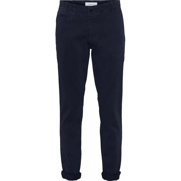 KnowledgeCotton Apparel KnowledgeCotton Apparel Chinohose - CHUCK Stretch, Blau (total eclipse), – Produktbild 4 von 4