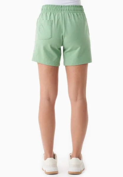 ORGANICATION ORGANICATION SABBRINA | Leichte Sweatshorts aus Bio-Baumwolle, Mineral green, – Produktbild 4 von 4