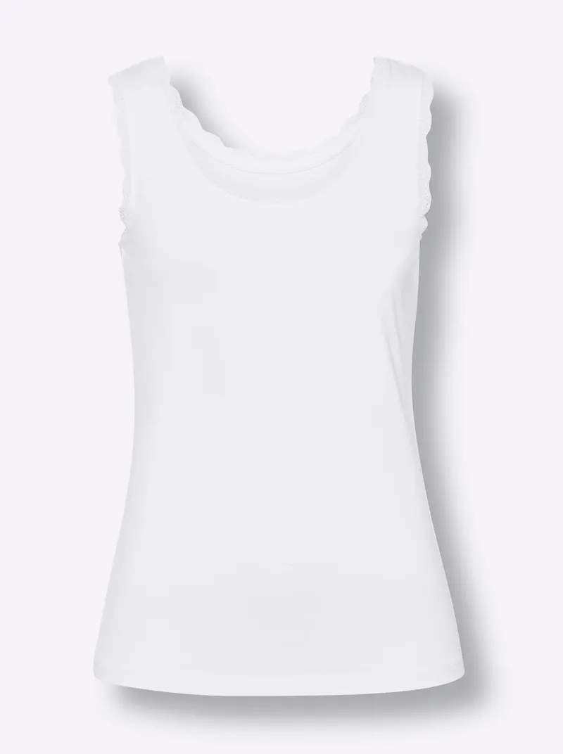 heine Shirttop weiß, Weiß, – Produktbild 1 von 2