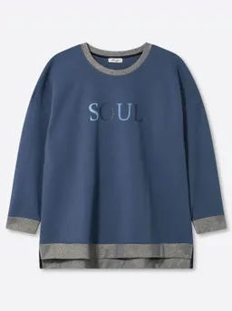 sheego Sweatshirt rauchblau – Produktbild 1 von 1