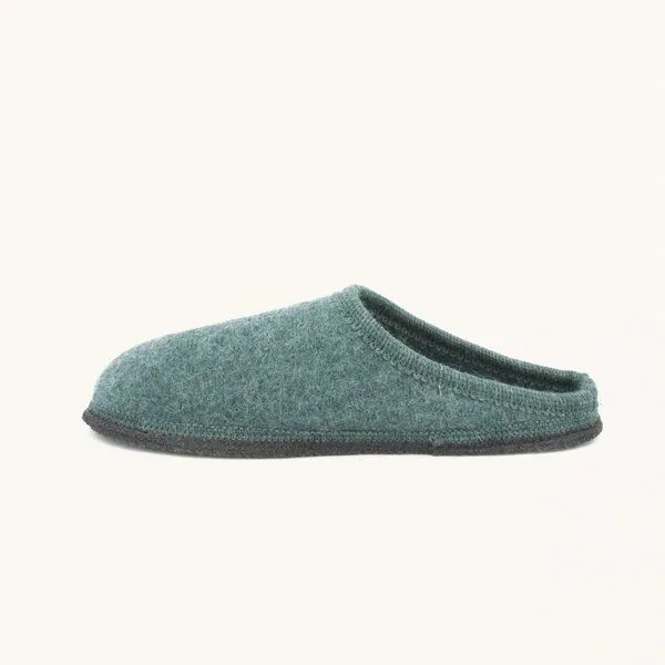 Kitz-Pichler Kitz-Pichler Filz-Hausschuh Grainau aus 100% Schurwolle - Damen & Herren Pantoffel, Dunkel-grün, – Produktbild 4 von 4