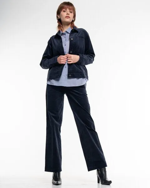 Alma & Lovis Alma & Lovis Lässige Cordhose aus Organic Cotton | Corduroy Pants, Night blue (dunkelblau), – Produktbild 2 von 4