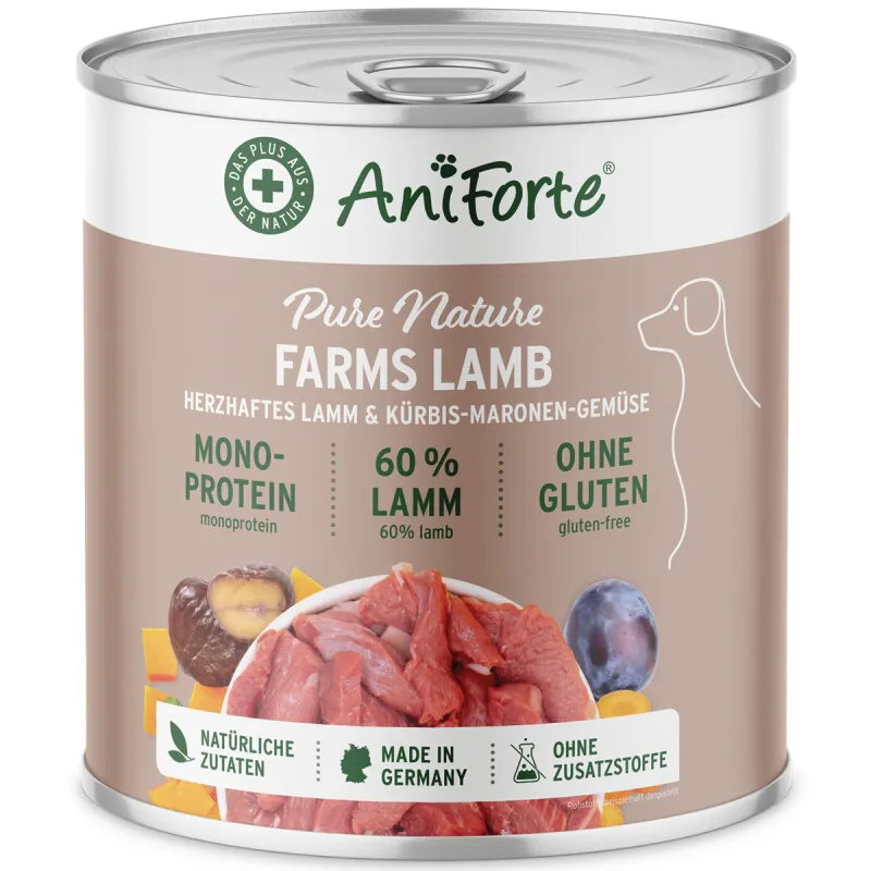 AniForte AniForte Nassfutter FarmsLamb Lamm 6x800 g – Produktbild 1 von 2