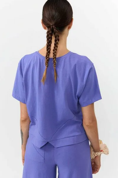 SUITE13LAB Suite13lab Kurzarm-T-Shirt ISQUIA, Mid blue(blau), – Produktbild 3 von 3