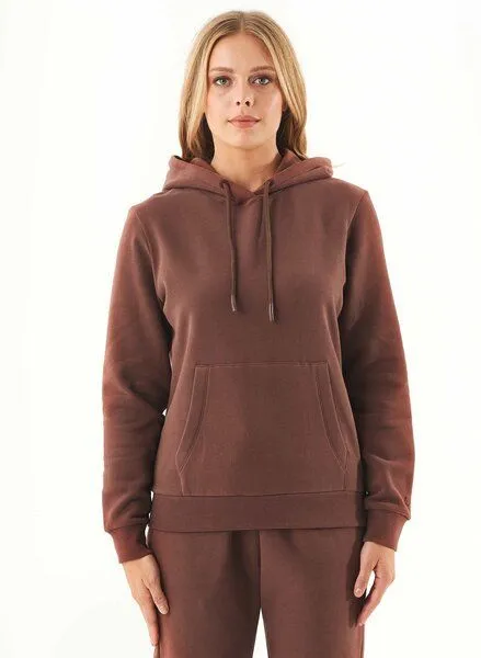ORGANICATION ORGANICATION ESSENTIALS-HARRE-Soft Touch Hoodie aus Bio-Baumwolle, Braun(coffee brown), – Produktbild 1 von 4