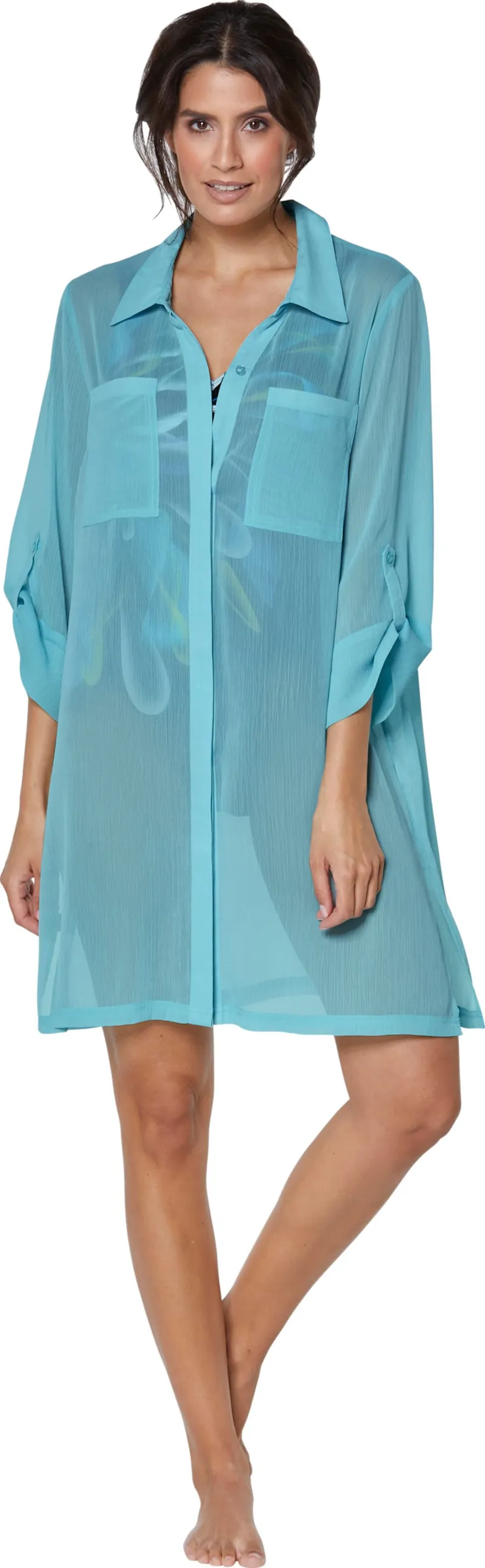 feel good Strandbluse, Aquamarine, – Produktbild 2 von 2