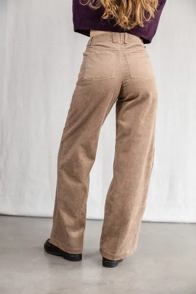 Jyoti - Fair Works Jyoti - Fair Works Bio-Baumwollcord Hose Tushar, Cappuccino, – Produktbild 4 von 4