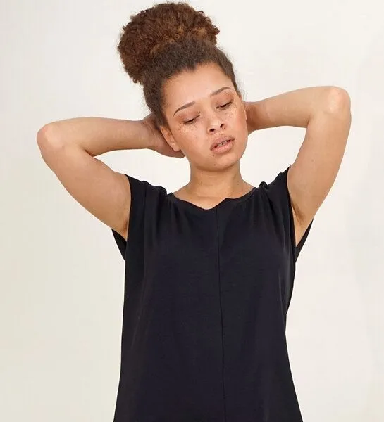 Lena Schokolade Lena Schokolade Jumpsuit Overall versch. Kordeln aus Bio-Jersey, Schwarz, – Produktbild 8 von 8