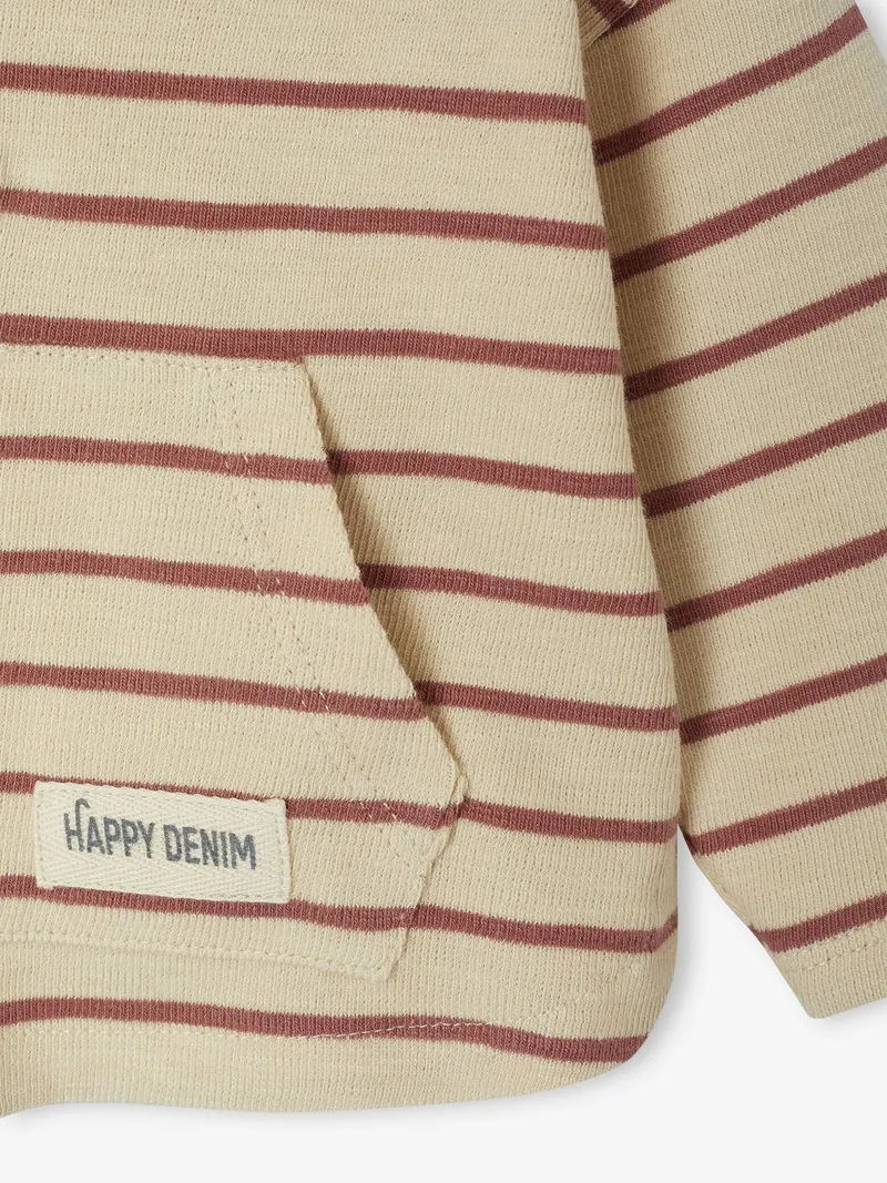 Vertbaudet Vertbaudet Jungen Baby Langarm-Kapuzenshirt, Terrakotta farbe, – Produktbild 4 von 4