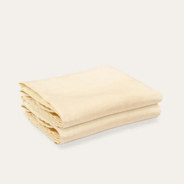 KUSHEL KUSHEL Leinen Tea Towel Duo, Cream linen beige, – Produktbild 3 von 4