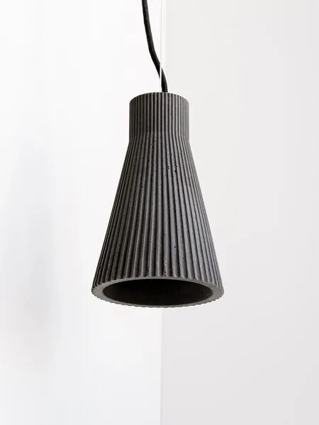 GANTlights Hängelampe plissiert GANTlights S1, Dunkel, – Produktbild 1 von 3