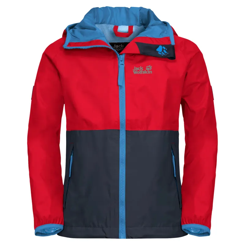 Jack Wolfskin Regenjacke für Kinder Jack Wolfskin Rainy Days, Rot, – Produktbild 1 von 2