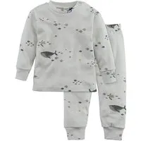 hessnatur hessnatur Pyjama Regular aus reiner Bio-Baumwolle, Nebelgrau, – Produktbild 1 von 1