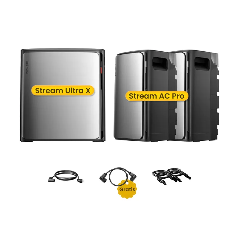 EcoFlow EcoFlow Stream Ultra X, All-in-One Speicher für Balkonkraftwerke, by Powerness - Stream Ultra X + 2 x Stream AC Pro | 7680Wh / ohne Zubehör / Selbstabholung – Produktbild 1 von 1