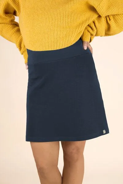 La Gitana La Gitana A-Linien Rock aus Bio Sweat "Auria", Blau dunkel, – Produktbild 1 von 2