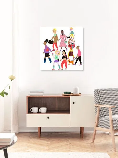 Photocircle Photocircle Poster / Leinwandbild - Humans Walking – Produktbild 2 von 4